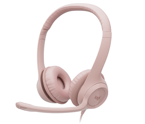 Cuffie usb rosa con microfono - usb,